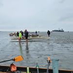 Pause auf der Sandbank
